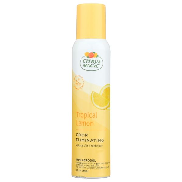 CITRUS MAGIC: Natural Odor Eliminating Air Freshener Spray Tropical Lemon, 3 oz