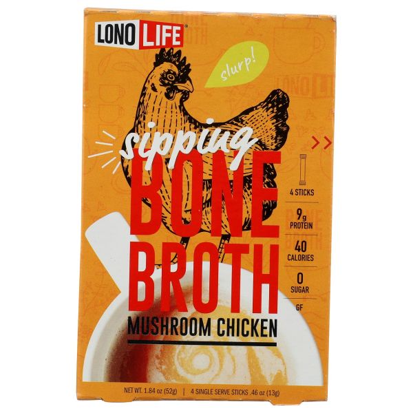 LONOLIFE: Mushroom Chicken Bone Broth, 4 pk