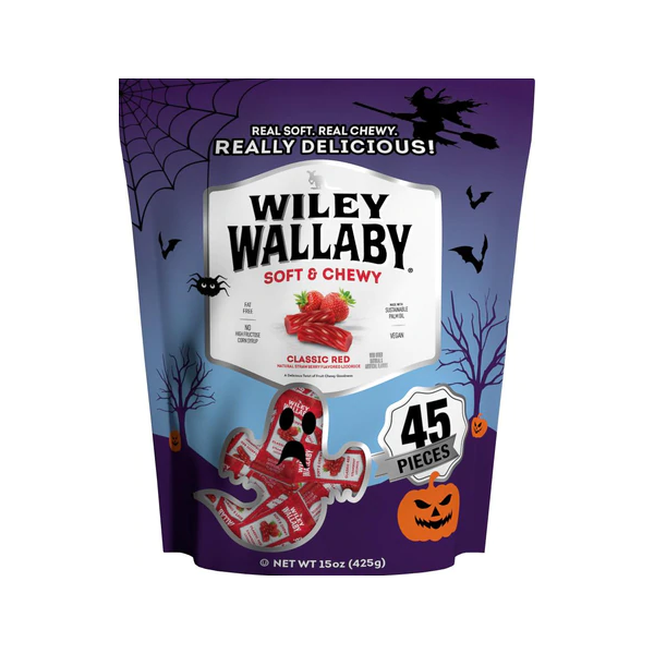 WILEY WALLABY: Halloween Classic Red Licorice, 15 oz