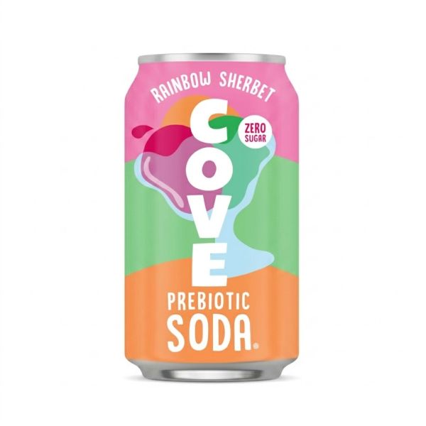COVE: Rainbow Sherbet Prebiotic Soda, 12 fo