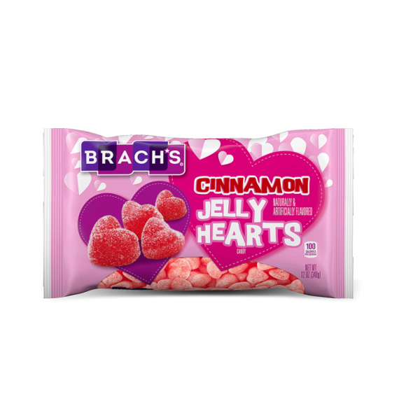 BRACHS: Cinnamon Jelly Hearts, 12 oz