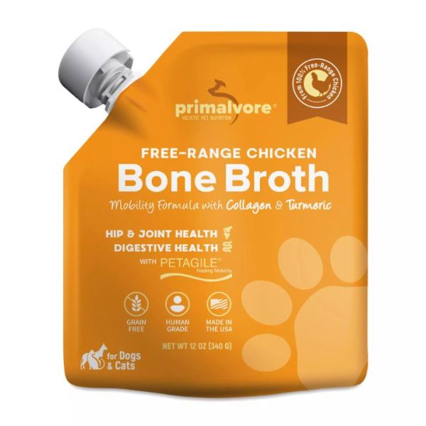 PRIMALVORE: Free Range Chicken Bone Broth, 12 oz