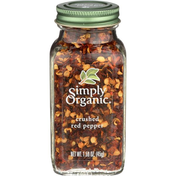 SIMPLY ORGANIC: Crushed Red Pepper, 1.59 oz