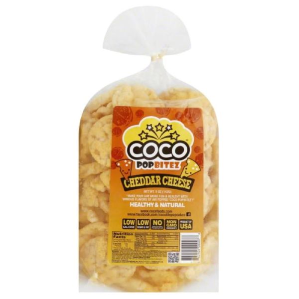COCO LITE: Popbitez Cheddar Cheese, 5 oz