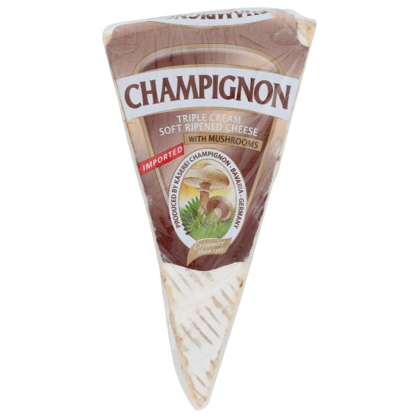 CHAMPIGNON: Triple Cream Soft Ripened Cheese With Mushroom, 9.7 lb