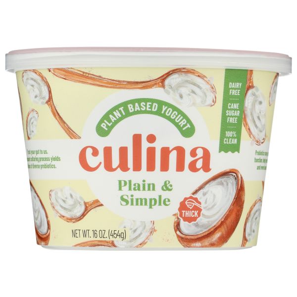 CULINA: Plain Simple Coconut Yogurt, 16 oz