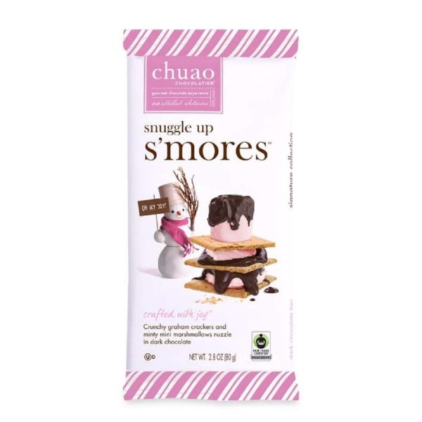 CHUAO CHOCOLATIER: Snuggle Up Smores Chocolate Bar, 2.8 oz