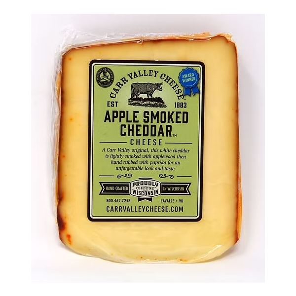 CARR VALLEY: Apple Smoked Cheddar Cheese, 5 oz
