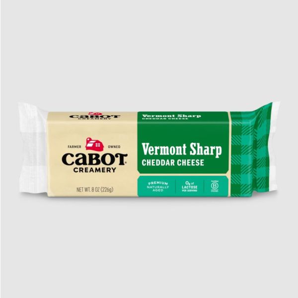CABOT: Vermont Sharp Cheddar Cheese, 8 oz