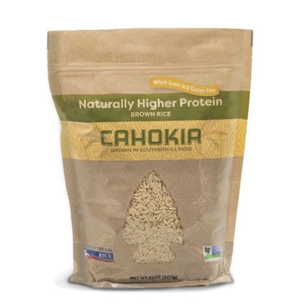 CAHOKIA RICE: Brown Rice, 32 oz