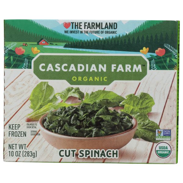 CASCADIAN FARM: Cut Spinach, 10 oz
