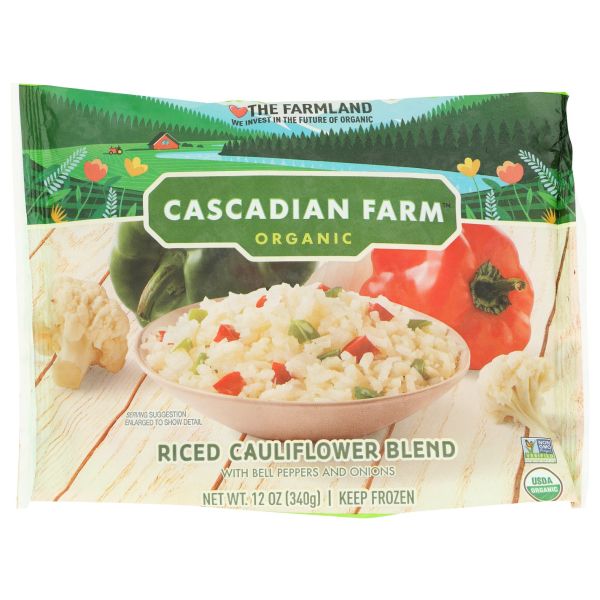 CASCADIAN FARMS: Riced Cauliflower Blend with Bell Peppers, 12 oz
