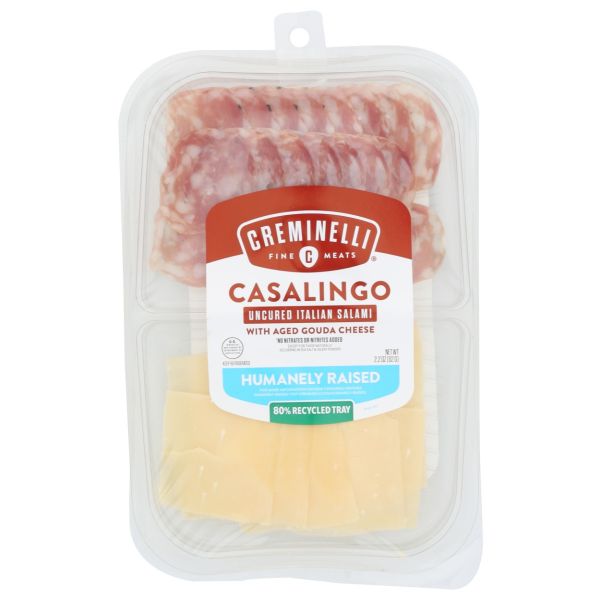 CREMINELLI FINE MEATS: Casalingo Salami with Aged Gouda Cheese, 2.2 oz