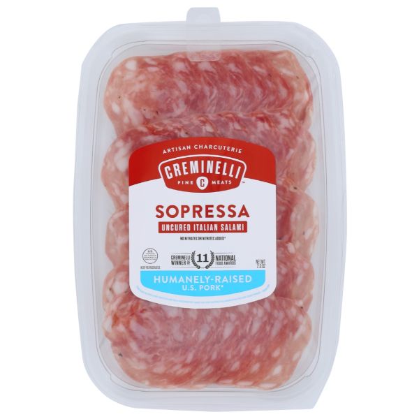 CREMINELLI FINE MEATS: Sliced Sopressa Salami, 2 oz