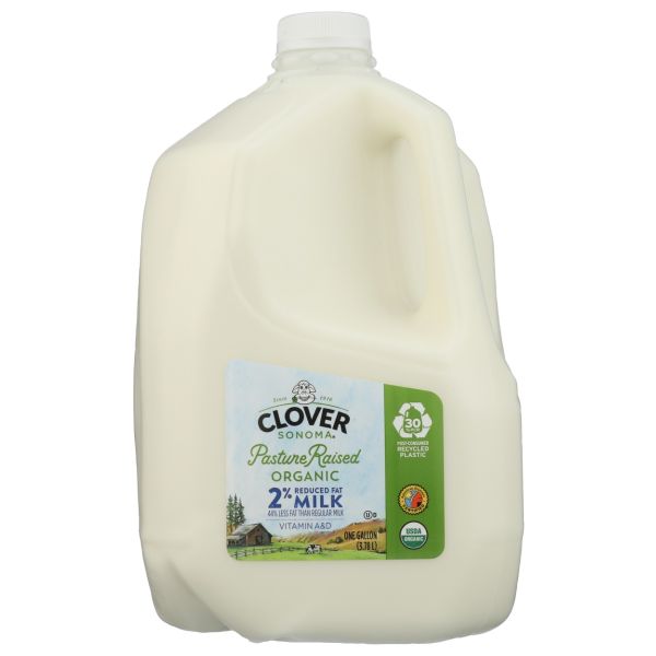 CLOVER SONOMA: Organic 2 Percent Reduced Fat Milk, 128 oz