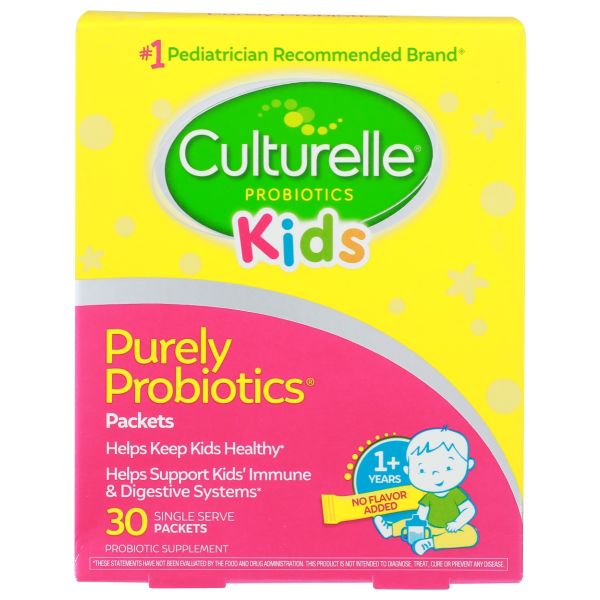 CULTURELLE: Kids Daily Probiotic Packets, 30 pc