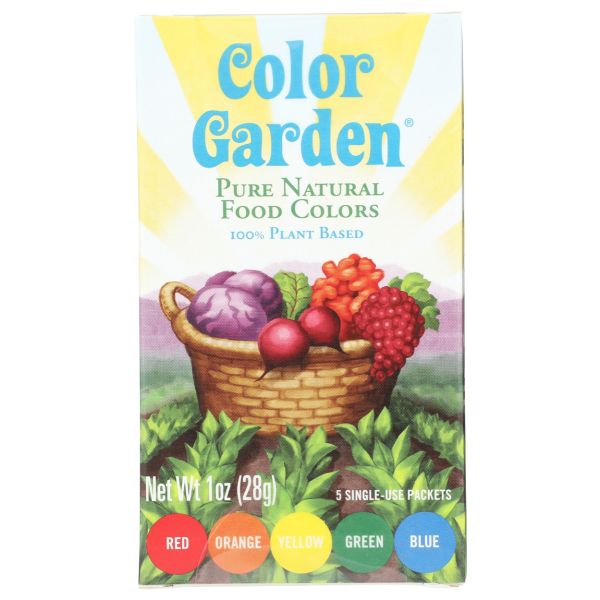 COLOR GARDEN: Natural Food Color Multipack 5 Count, 1 oz