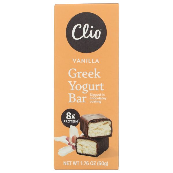 CLIO: Vanilla Greek Yogurt Bar, 1.76 oz