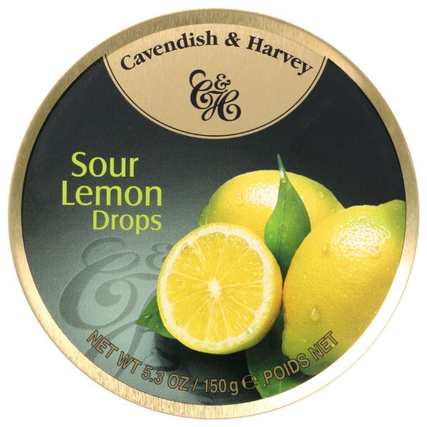 CAVENDISH AND HARVEY: Sour Lemon Drops Tin, 5.3 oz