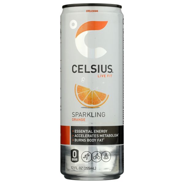 CELSIUS: Live Fit Sparkling Orange, 12 oz
