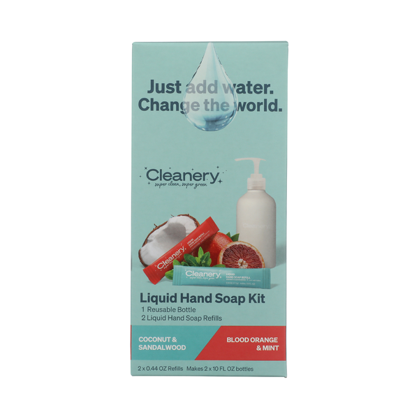 CLEANERY: Blood Orange and Mint Coconut and Sandalwood Liquid Hand Soap, 1 kt