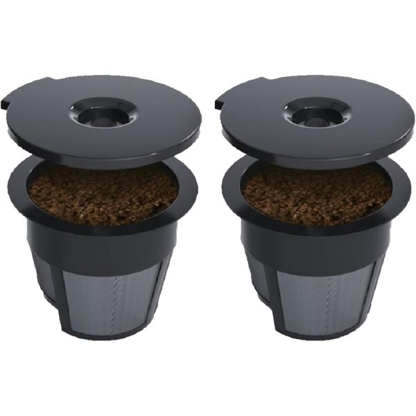 CAFE BREW: Single Serve Brewer Reusable Coffee Filters, 2 pk