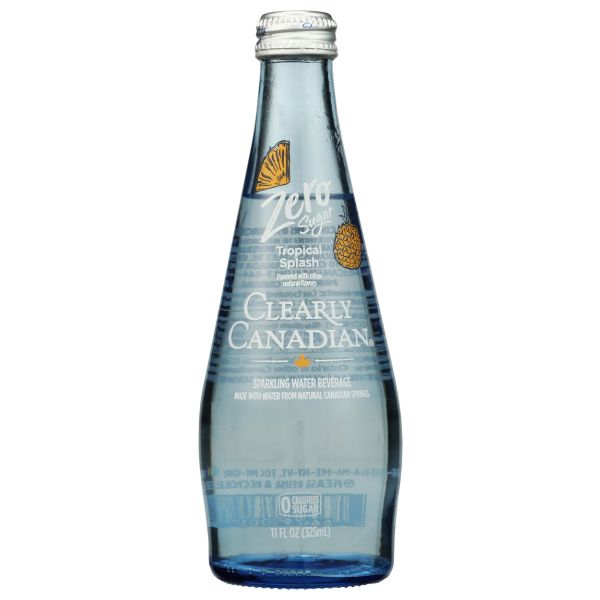 CLEARLY CANADIAN: Tropical Splash Zero Sugar Sparkling Water Beverage, 11 fo