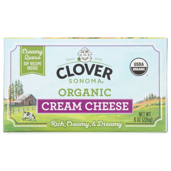 CLOVER SONOMA: Organic Cream Cheese, 8 oz