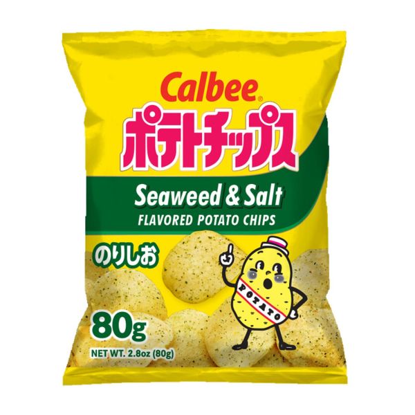 CALBEE: Seaweed and Sea Salt Potato Chips, 2.8 oz