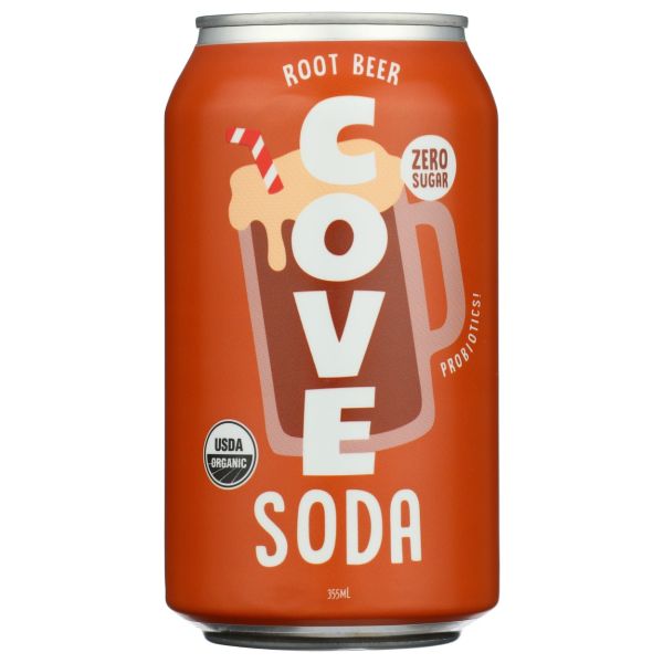 COVE: Probiotic Root Beer Soda, 12 fo