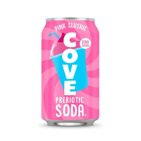 COVE: Pink Slushie Prebiotic Soda, 12 fo