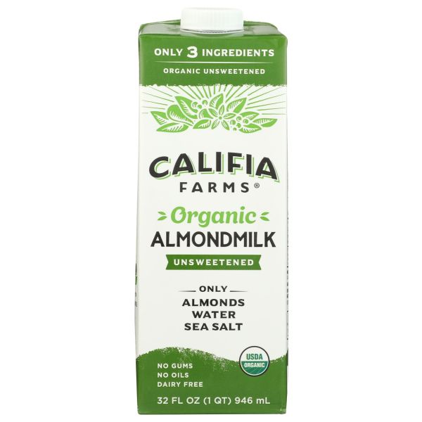 CALIFIA: Organic Unsweetened Almondmilk, 32 fo