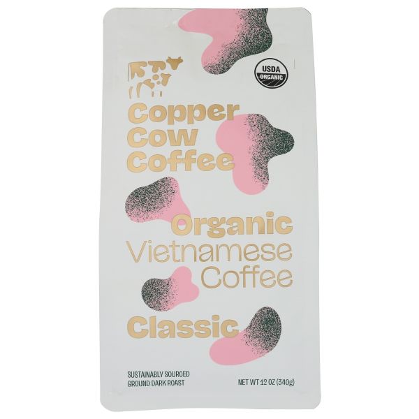 COPPER COW COFFEE: Organic Classic Ground Coffee, 12 oz