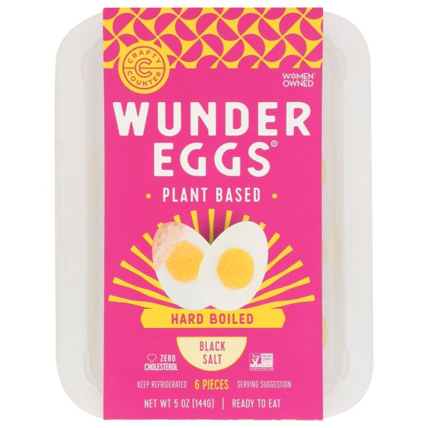 CRAFTY COUNTER: Wunder Eggs Plant Based Hard Boiled, 5 oz