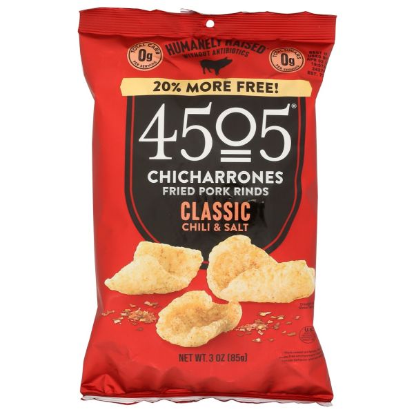 4505 MEATS: Classic Fried Pork Rinds, 3 oz