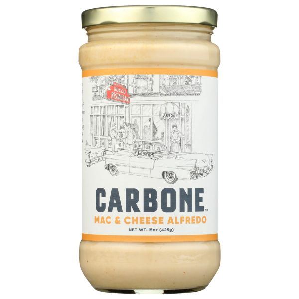 CARBONE: Mac and Cheese Alfredo Pasta Sauce, 15 oz