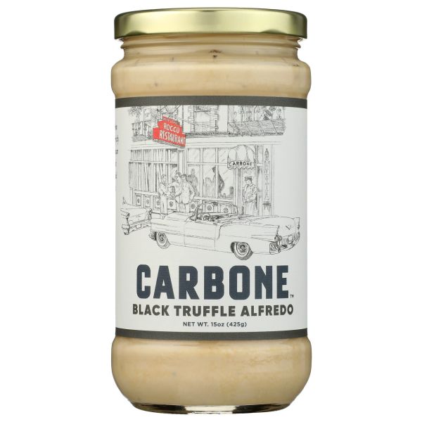 CARBONE: Black Truffle Alfredo Pasta Sauce, 15 oz