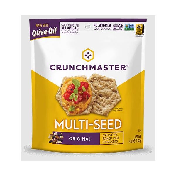 CRUNCHMASTER: Original Multiseed Baked Rice Crackers, 9 oz