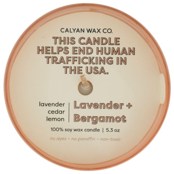 CALYAN WAX CO: Lavender Bergamot Dignity Series Soy Candle, 5.3 oz