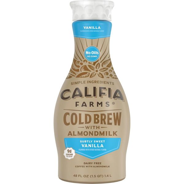 CALIFIA: Vanilla Latte Coldbrew Almondmilk, 48 fo