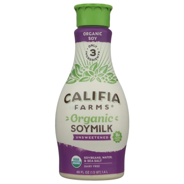 CALIFIA: Unsweetened Organic Soymilk, 48 fo