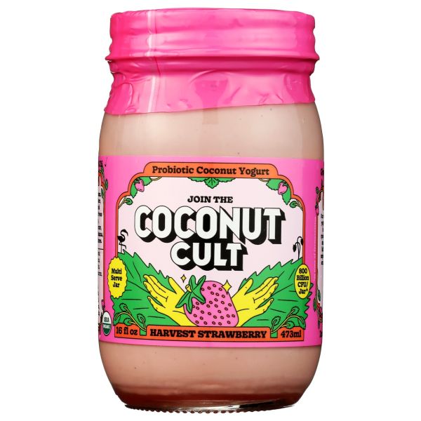 THE COCONUT CULT: Harvest Strawberry Coconut Yogurt, 16 fo