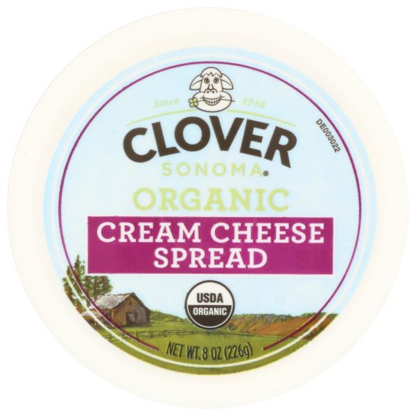 CLOVER SONOMA: Organic Cream Cheese Spread, 8 oz