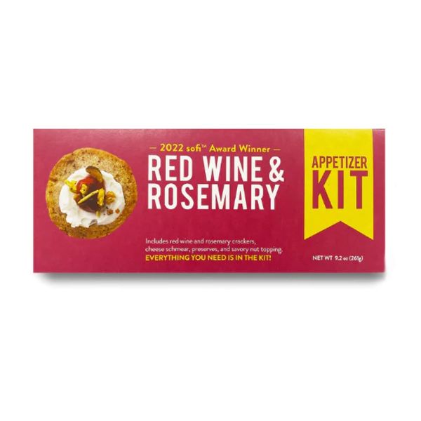 CRACKEROLOGY: Red Wine and Rosemary Appetizer Kit, 9.2 oz