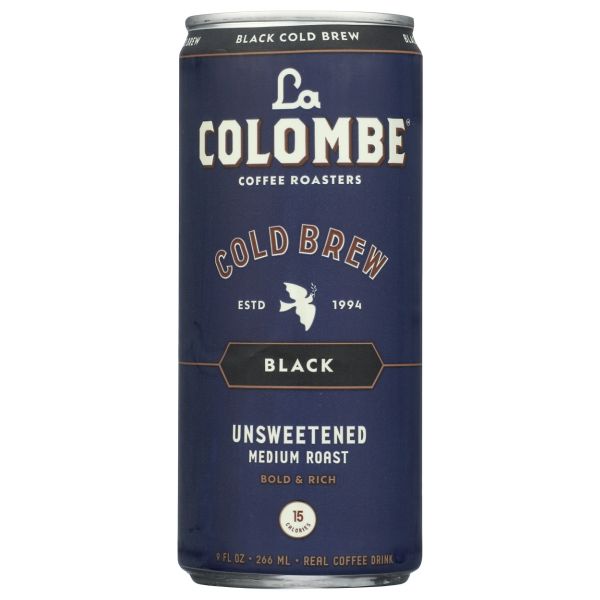 LA COLOMBE: Cold Brew Black Medium Roast, 9 fo
