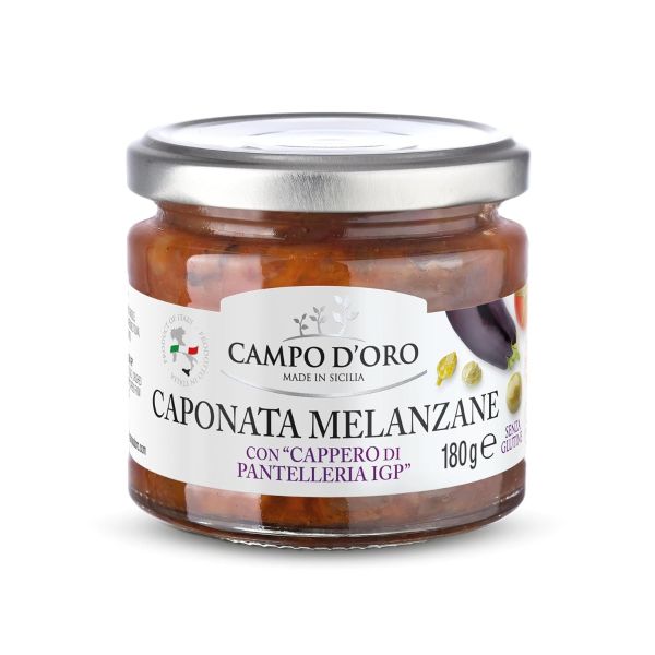 CAMPO D ORO: Sicilian Eggplant Caponata, 6.3 oz