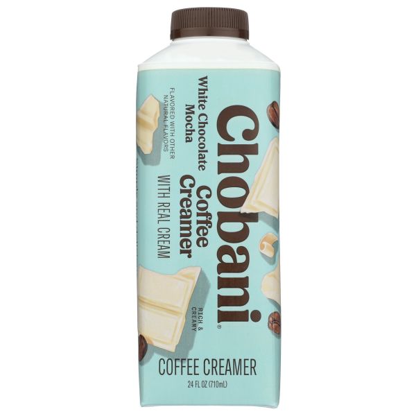 CHOBANI: Dairy Coffee Creamer White Chocolate Mocha, 24 fo