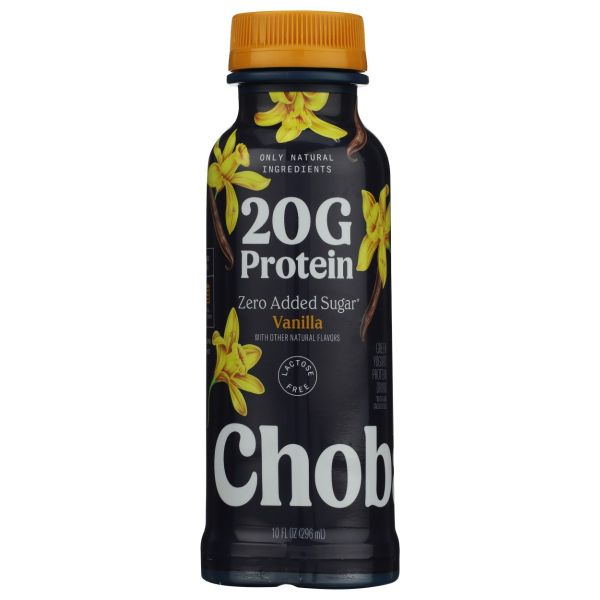 CHOBANI: High Protein Greek Yogurt Drink Vanilla, 10 oz