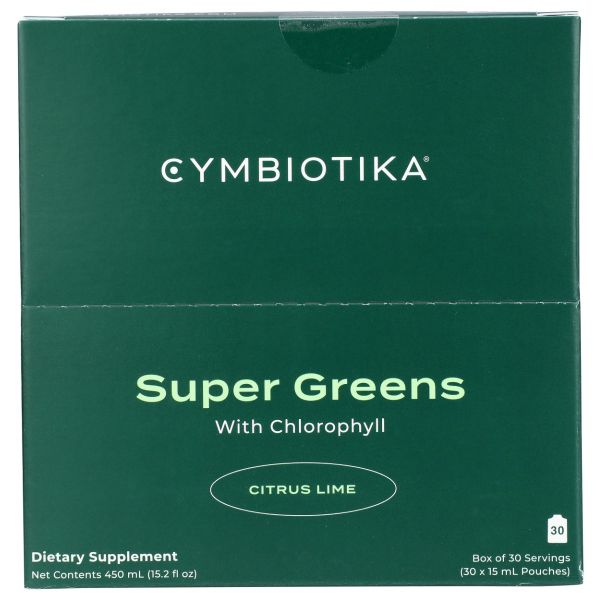 CYMBIOTIKA: Citrus Lime Super Greens 30 Packets, 1 bx