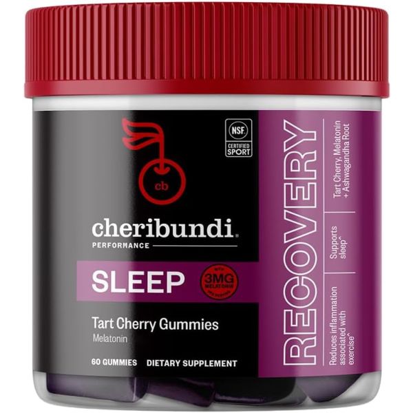 CHERIBUNDI: Tart Cherry Sleep Gummies, 60 ea